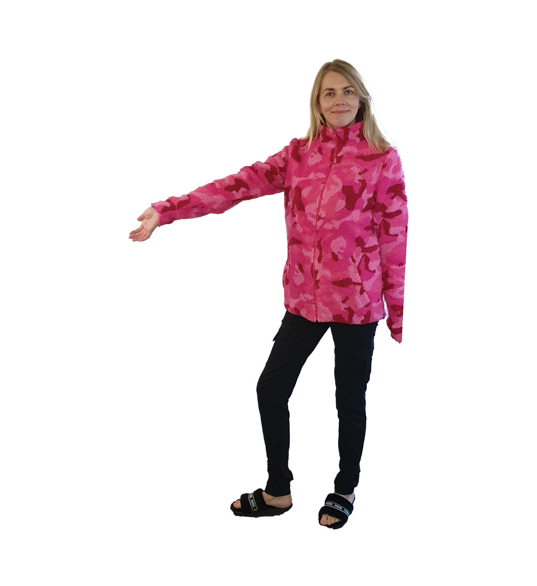 Pink Camo Fleece Jacket