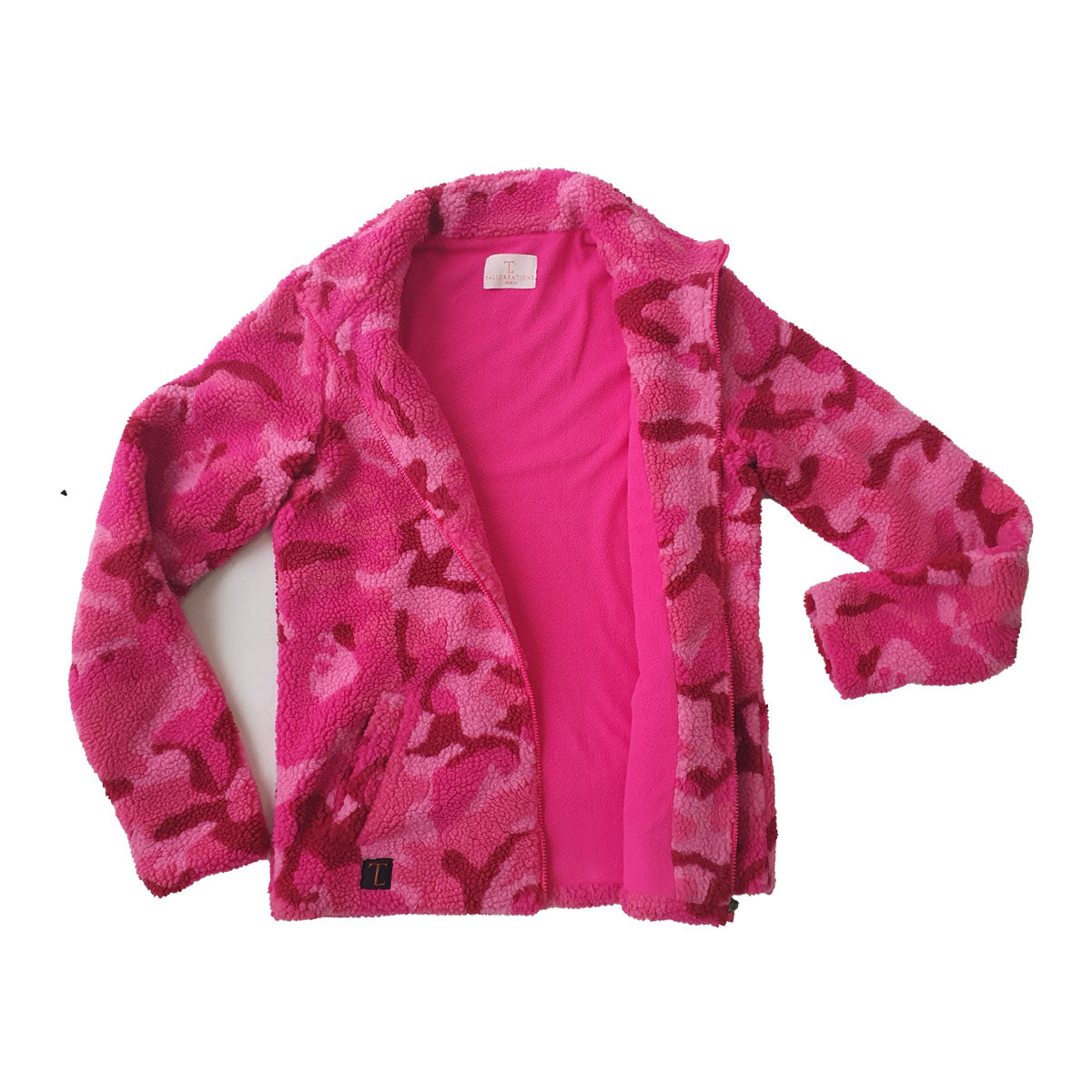 Pink Camo Fleece Jacket