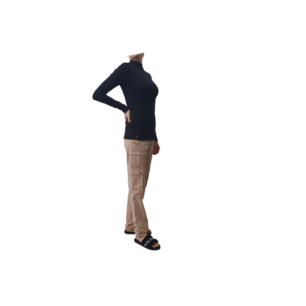 Long sleeve mock neck top