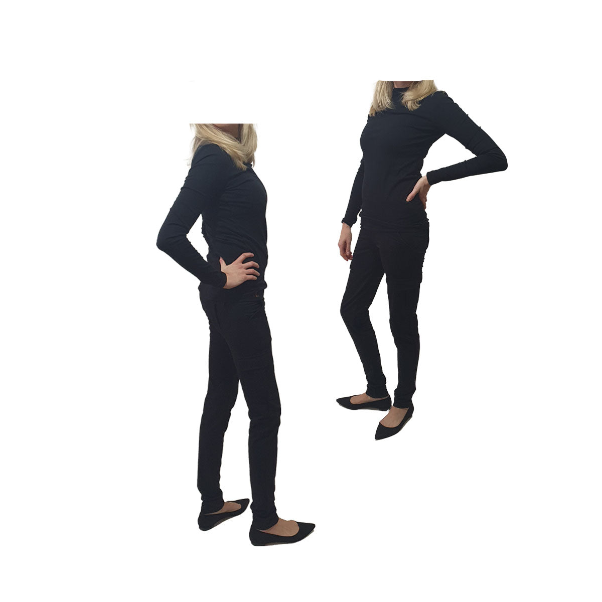 Long sleeve mock neck top