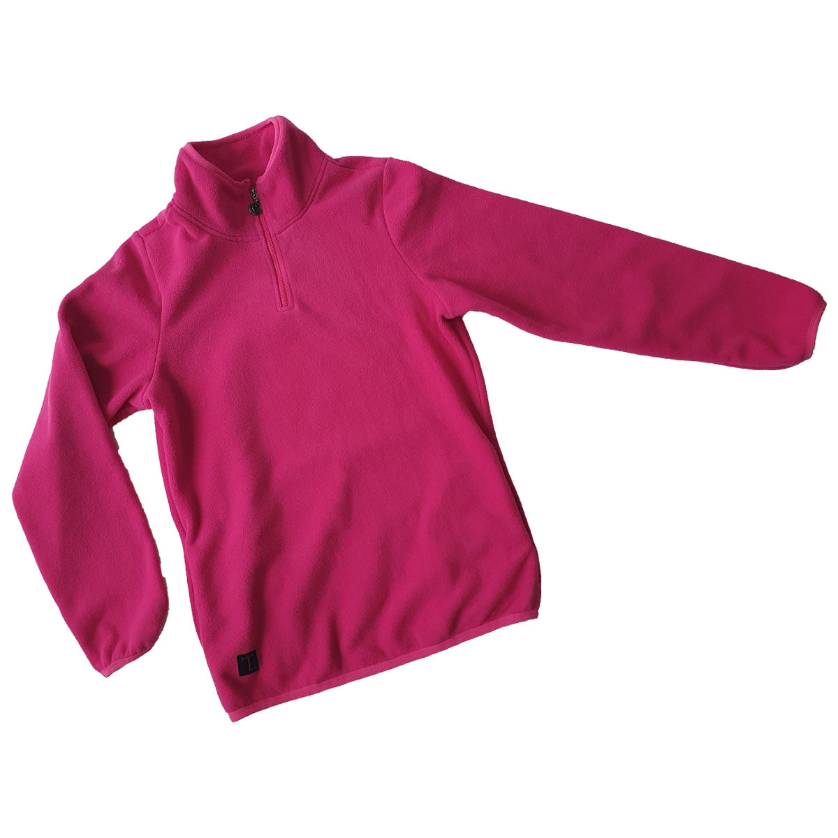 Tall fleece jumper pink with 1/4 zip for tall girls and curvy girls and women